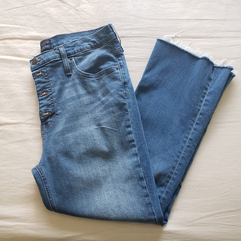 NWOT JCREW High Rise Crop Flare Jeans